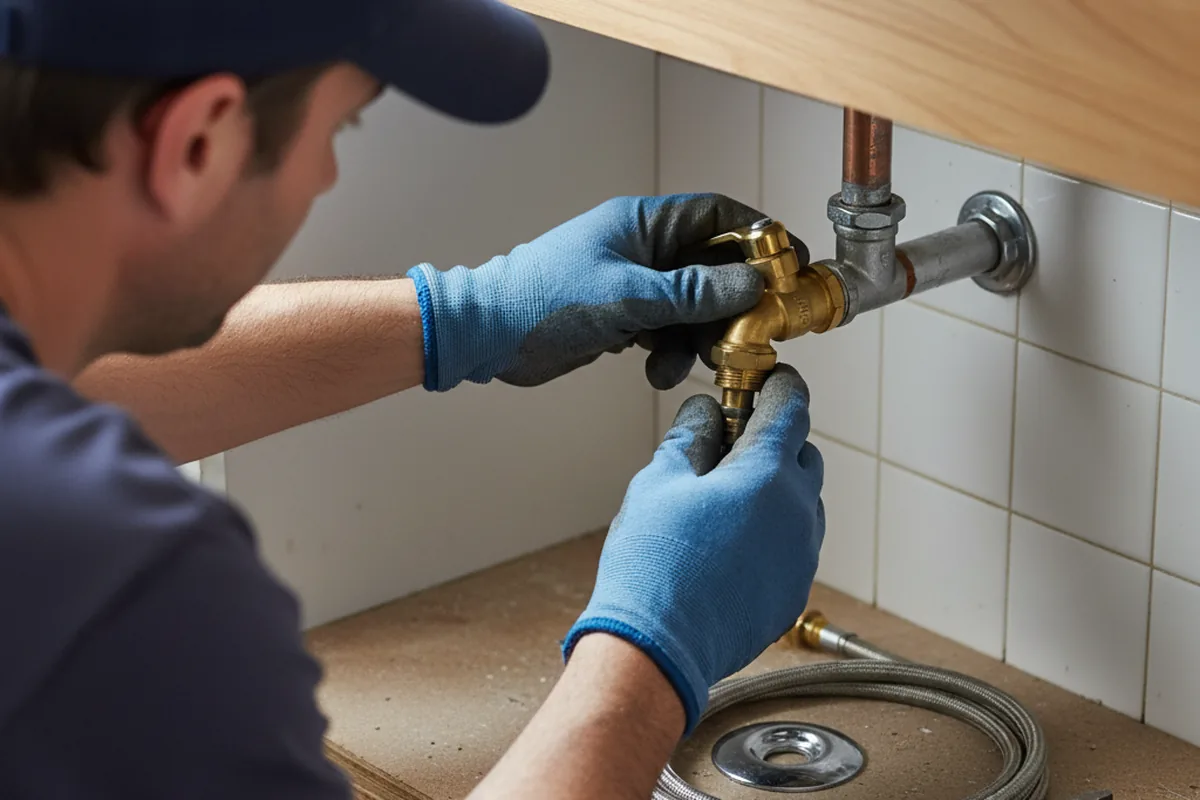 Shutoff valve and fitting work during Emergency Plumbing in Wyandanch